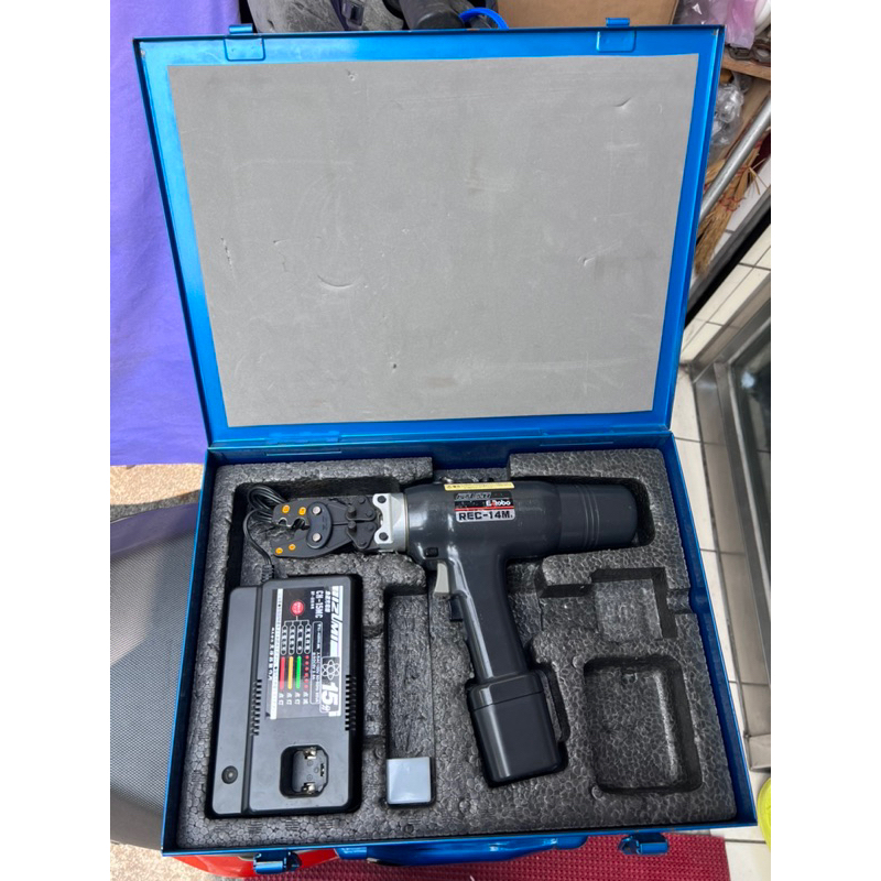 日本二手外匯IZUMI 原裝進口泉精器REC -14 單手液壓鉗 IZUMI 壓接機 端子壓接機 一機一電一充 6V