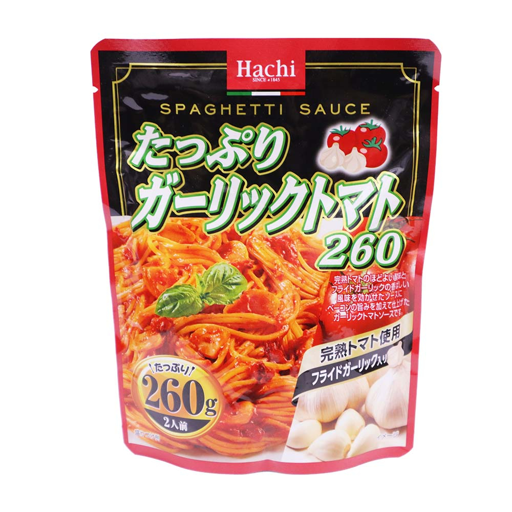 Hachi哈奇 義麵醬-番茄大蒜味 260g【Donki日本唐吉訶德】