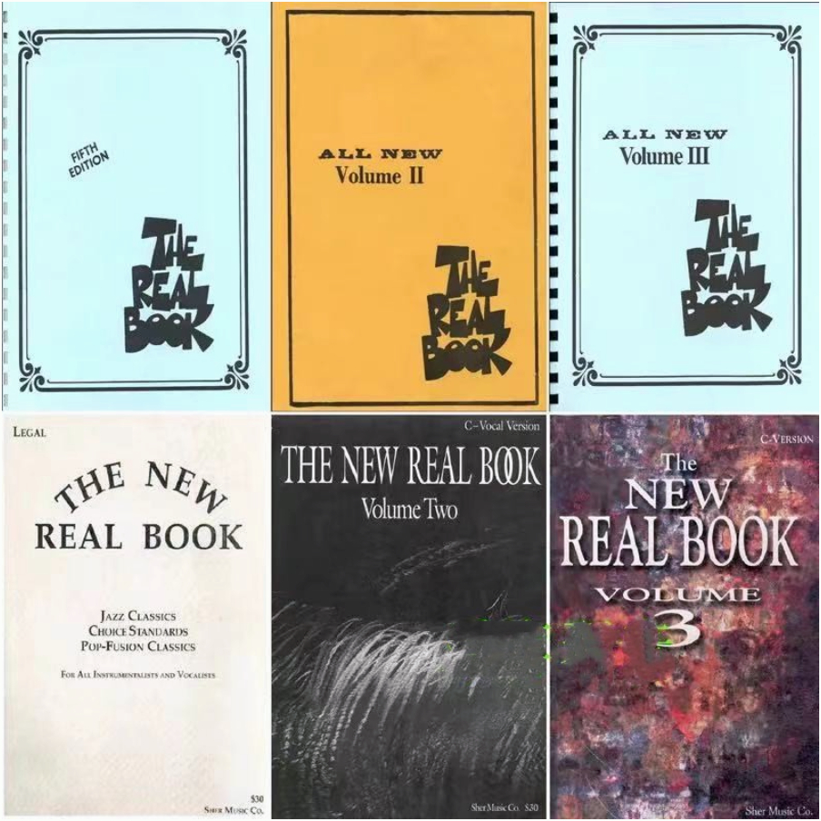 電子版爵士樂The Real Book1-3+The New Real Book1-3全6套Jazz Music