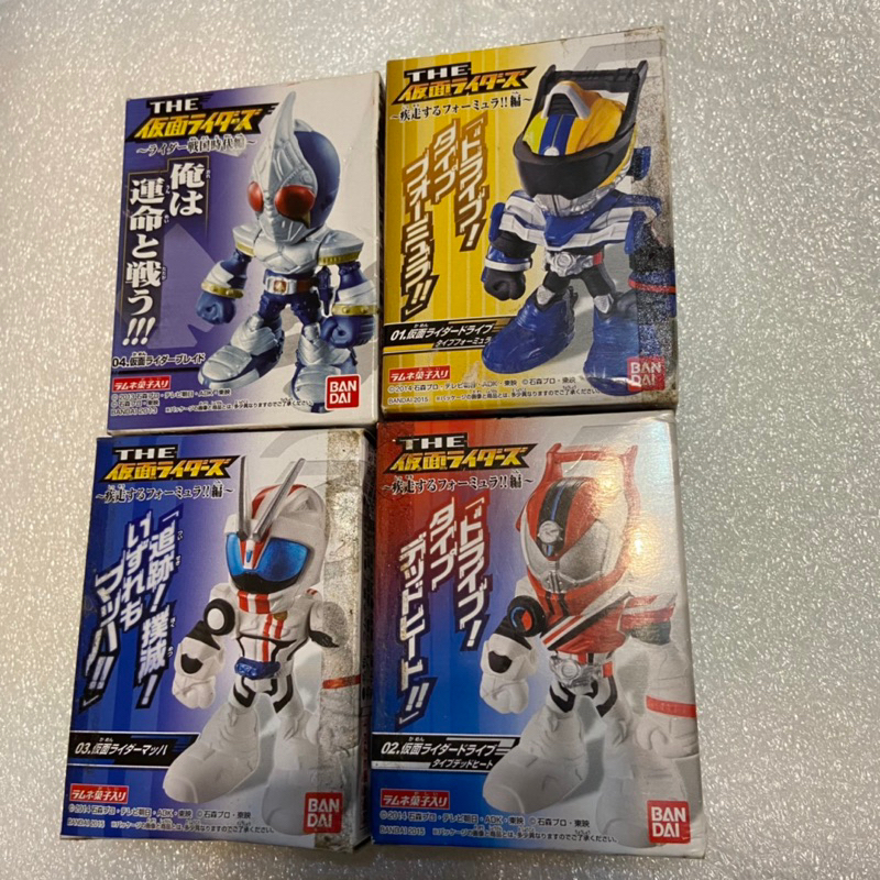 現貨 The 假面騎士 戰國時代篇 劍 blade 疾走篇 Drive 白熱 方程式 Mach 馬赫 盒玩 四隻一組
