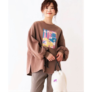 日本品牌 SHOO・LA・RUE 全新正品 內鋪絨T恤&毛毛包SET 澎袖 運動衫 休閒衫 舒適 長袖上衣 特價 現貨