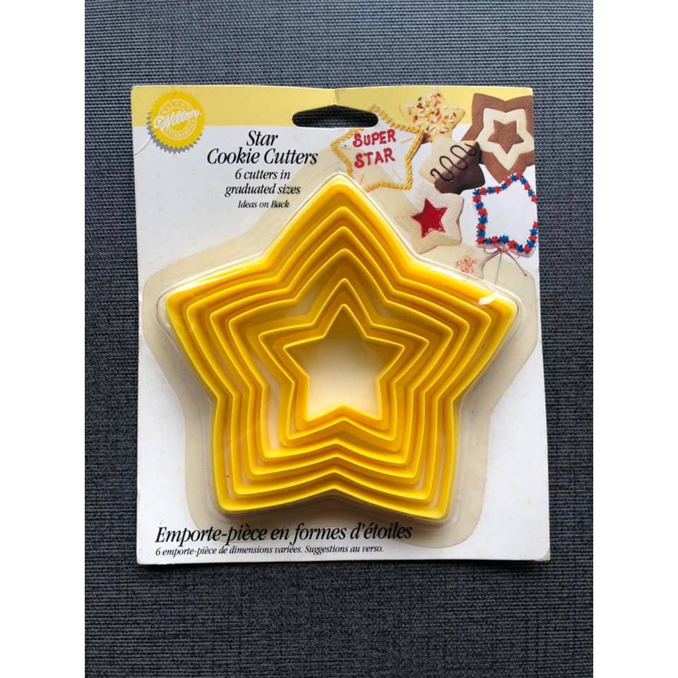 美國 Wilton Star Cookie Cutter 惠爾通 星星餅乾切模 壓模 烘焙模具 手工餅乾DIY