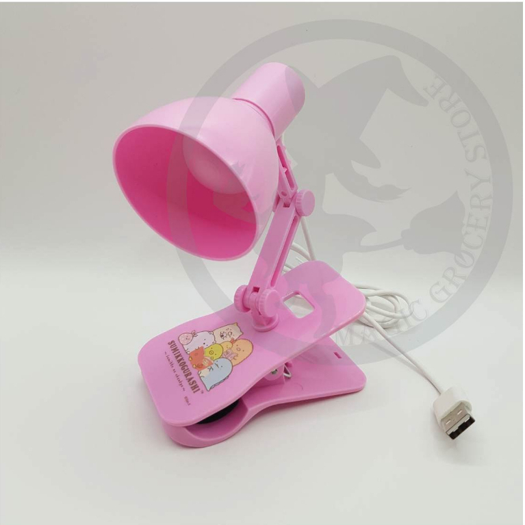 🔮 魔法雜貨小鋪 🏰 💡  Sumik kogurashi 角落生物 USB夾夾燈-粉色