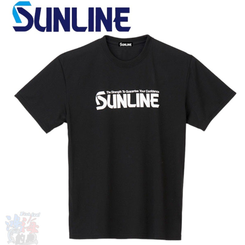 《SUNLINE》973781 SUW-15024DT 黑色短袖T恤 中壢鴻海釣具館 短袖上衣 夏季釣魚休閒衣