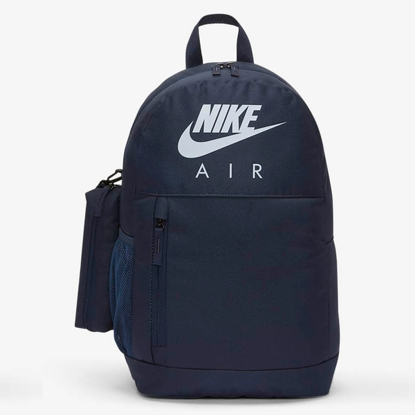 NIKE AIR後背包 運動 休閒 大LOGO 附鉛筆袋 背包 電腦包 書包拆卸筆袋 軟墊肩帶 深藍 BA6032451