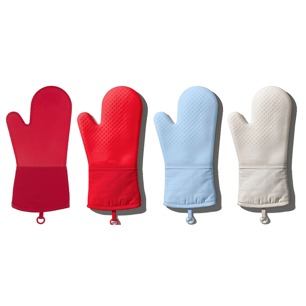【OXO】矽膠隔熱手套(耐熱220度)-共5色《屋外生活》防燙手套 烘焙手套 耐熱手套 露營 居家 戶外