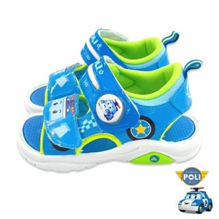 【MEI LAN】波力 POLI 安寶 羅伊 兒童 電燈涼鞋 耐磨 止滑 台灣製 正版授權 34076 藍 另有粉、紅色