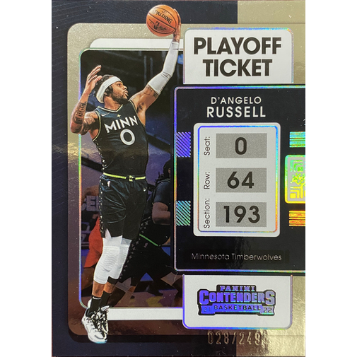 PANINI CONTENDERS D'ANGELO RUSSELL 限量249球票平行卡