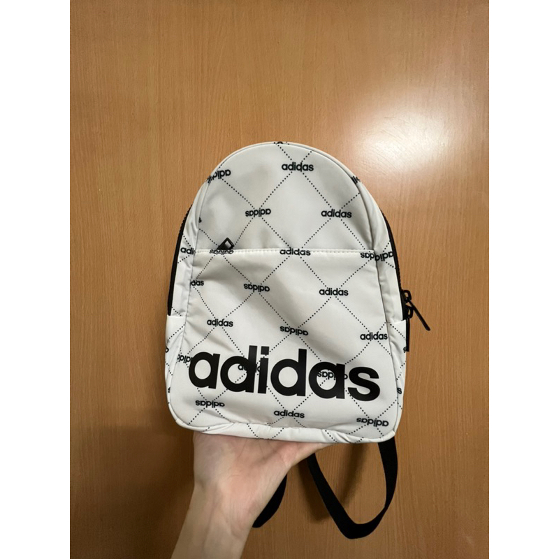 adidas 白 小後背包