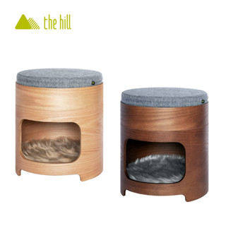 【附發票】臺灣製 thehill 樂丘 WOODY 滿座曲木椅凳 附贈椅墊+長毛墊 貓窩 邊桌 茶几 寵物傢俱