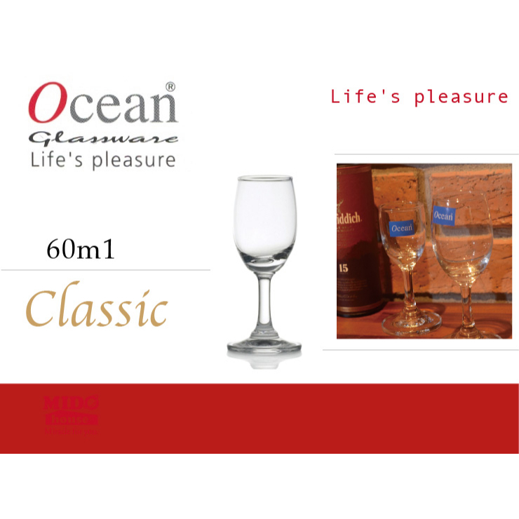 Ocean BL02 Classic 標準高腳利口杯/ㄧ口杯/shot杯/高腳杯 60ml