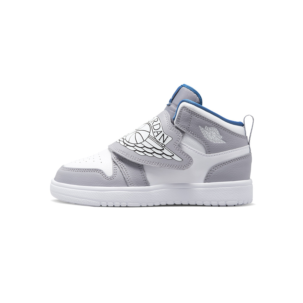 Nike Jordan Sky Jordan 1 (PS) 中童 灰白 喬丹 經典 運動 休閒鞋 BQ7197-014