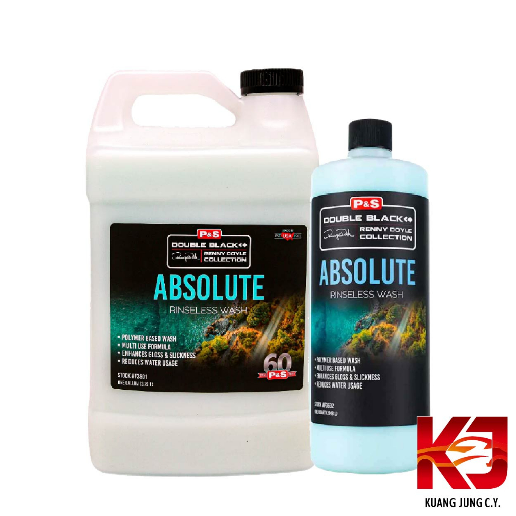 P&S ABSOLUTE RINSELESS WASH 超濃縮 免沖洗 無水洗 32oz 1加侖 虎姬漆蠟