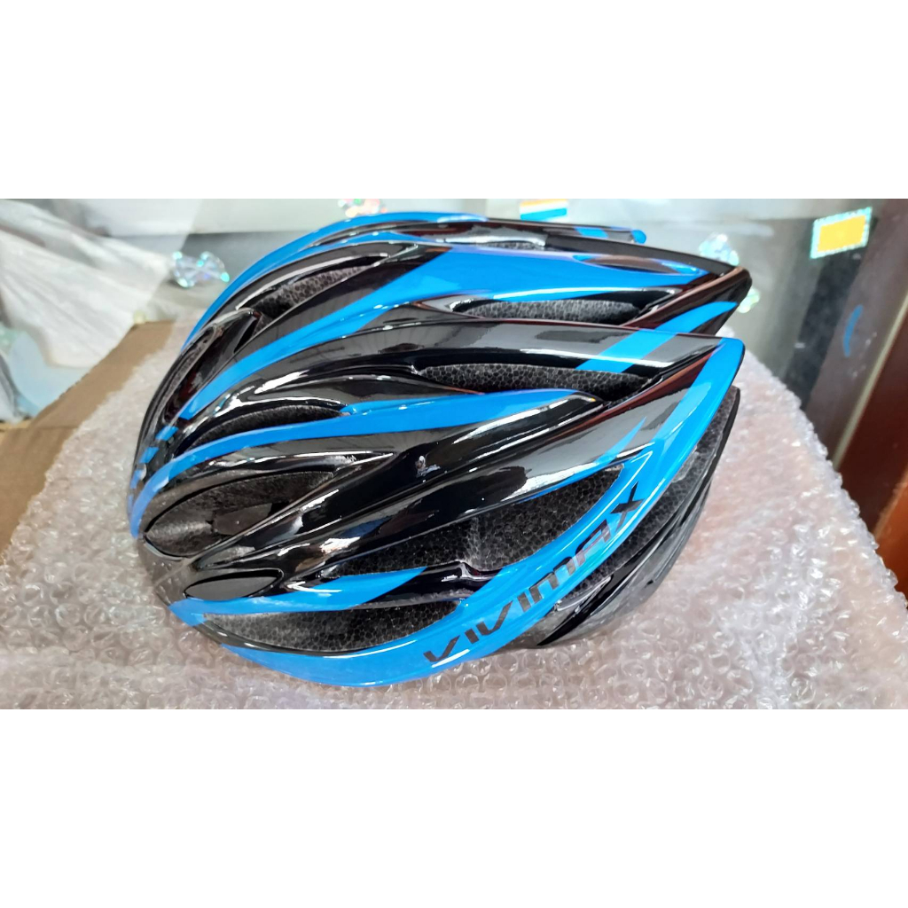 {名森自行車}VIVIMAX STRIKER 安全帽 輕量化 流線造型 自行車帽 頭盔 黑藍色