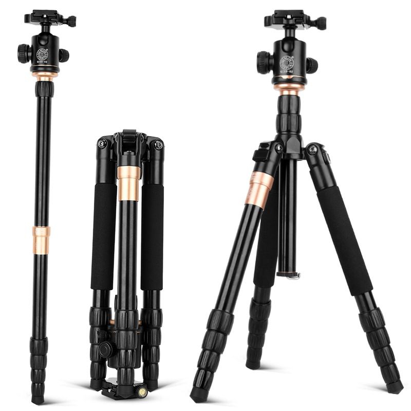 送腳架包 輕裝時代 Q666 5節式 數位相機 鋁合金三腳架 球型雲台 相機伸縮三腳架 適用單眼 微單 類單 送腳架背包