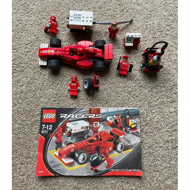 【樂高資本】樂高 Lego 8673  Ferrari 法拉利 F1 Fuel Stop 加油站 二手 已貼貼紙