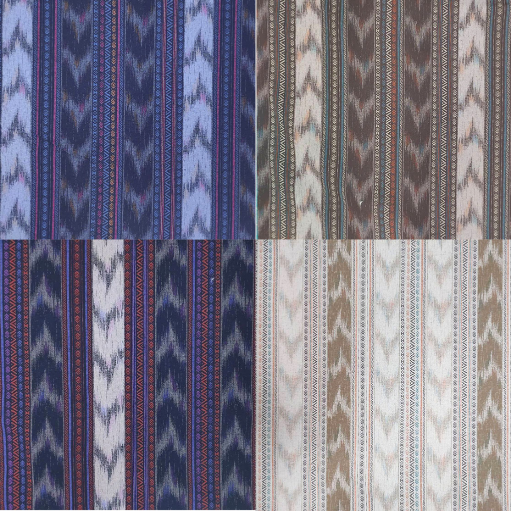 日本進口〈棉麻布〉民族風 條紋系列 布料 背景布 桌巾 桌布 花布 共4色