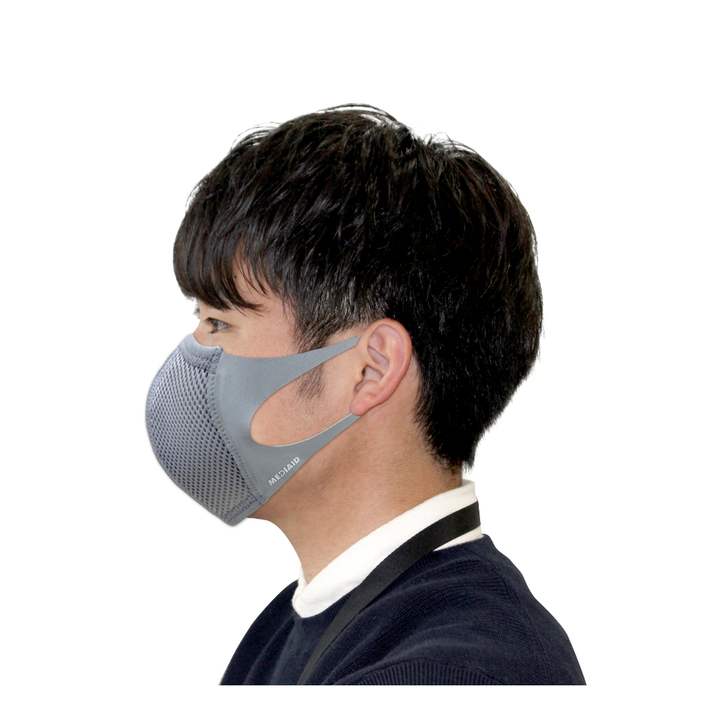 日本每日生活護具【MEDIAID】日用透氣口罩 運動口罩  (衛生用品拆封後不可退貨) (一包一入精巧版)