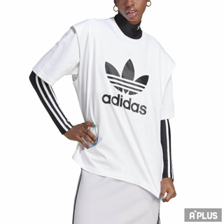 ADIDAS 女 TEE 白 大LOGO -IC8806