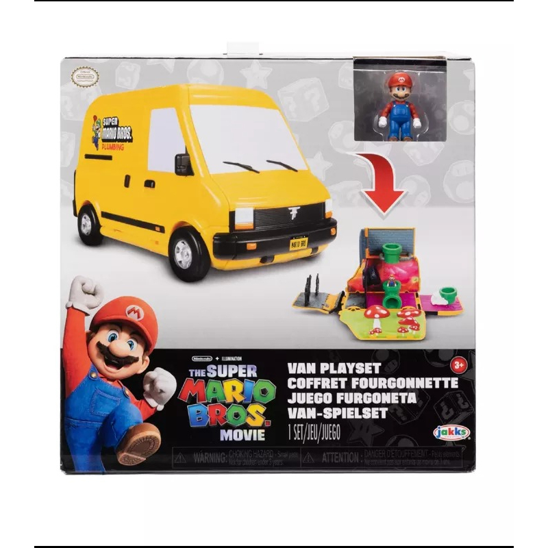 Jakks Nintendo 任天堂 超級瑪利歐 瑪利歐電影:迷你箱型車遊戲組