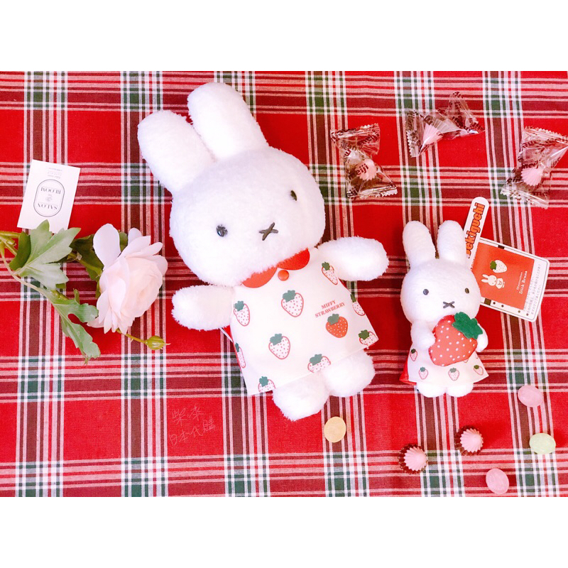 現貨 日本🇯🇵MIFFY STRAWBERRY 米菲草莓系列玩偶 娃娃吊飾