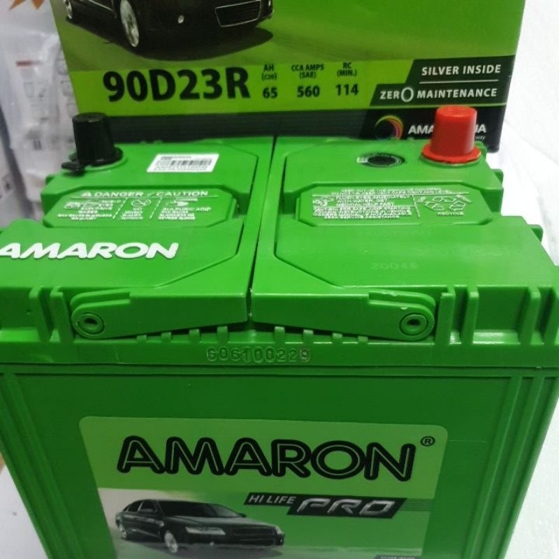 全新品A*愛馬龍AMARON銀合金汽車電池90D23R規格12V65ah,同85D23R,75D23R等Luxgen用