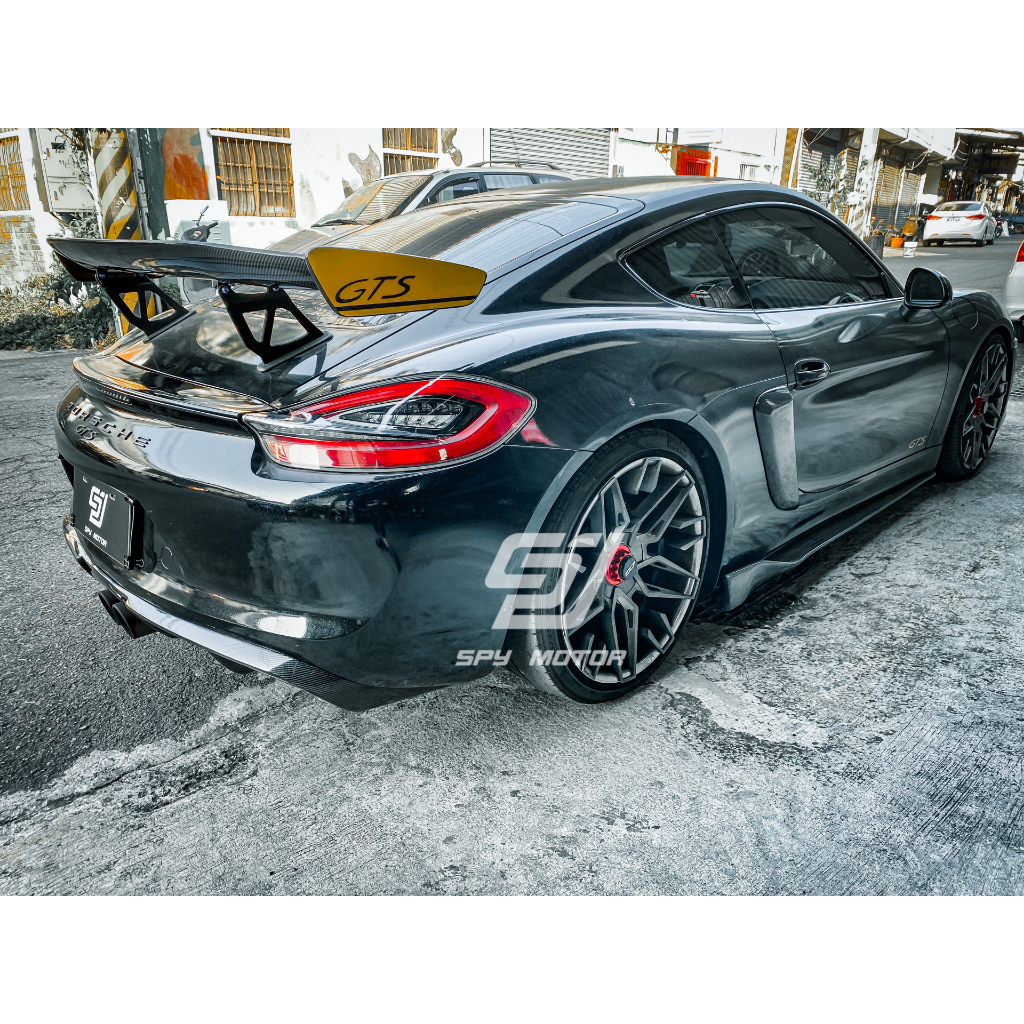 【SPY MOTOR】保時捷 Porsche 981 CAYMAN BOXSTER GT4樣式碳纖維後下巴