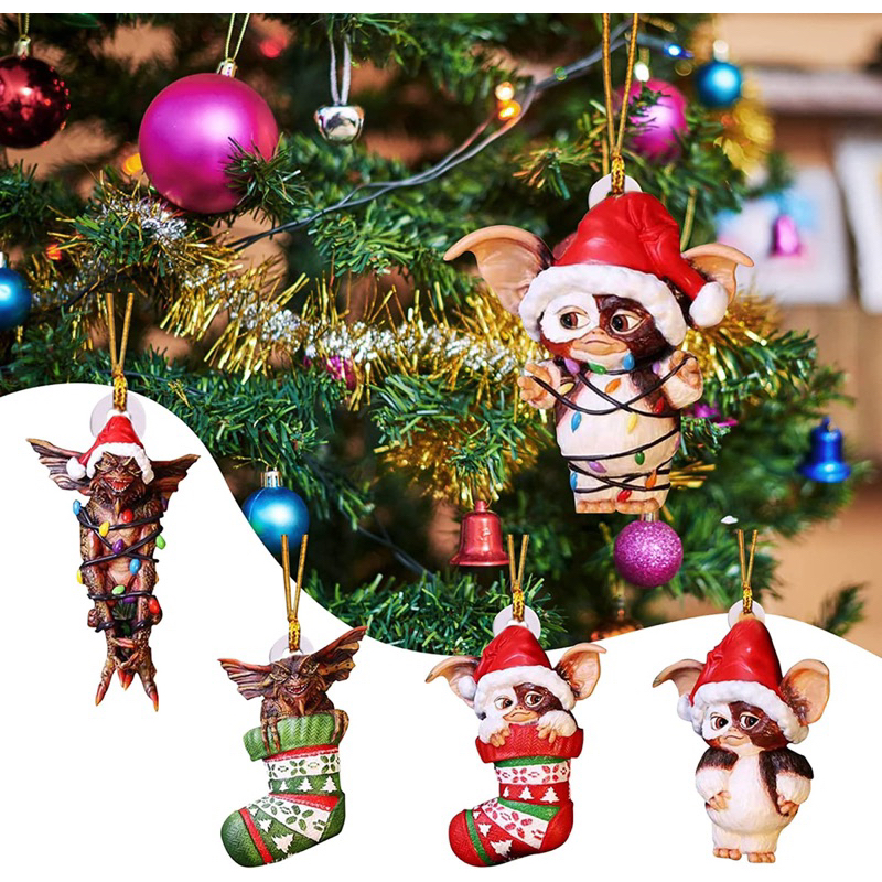 正版英國🇬🇧Gremlins Gizmo / Mohawk 小魔怪 小精靈 聖誕樹 手繪 裝飾 聖誕 掛飾 裝飾品
