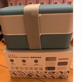 全新品未使用 法國 Monbento x LEXUS 聯名 限量款 雙層環保餐盒 便當盒 牛仔藍