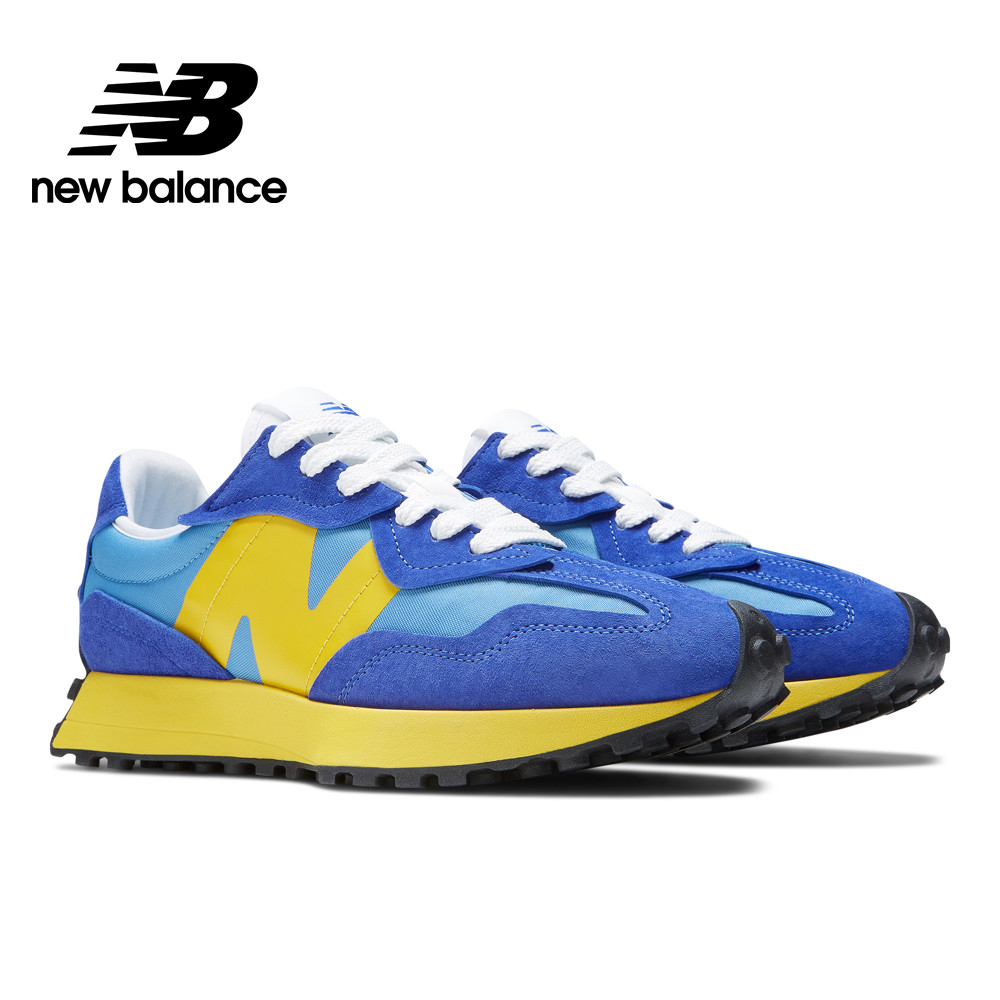 【New Balance】 NB 復古運動鞋_中性_藍黃色_U327WEH-D楦 327