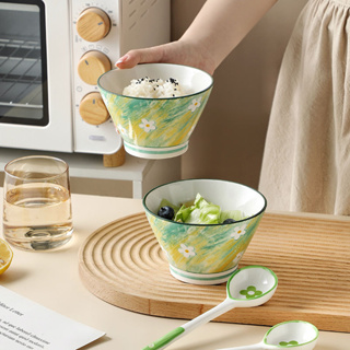 ❤川島❤碗 餐具 沙拉碗 日式碗 釉下彩碗 斗笠碗 兩件套 湯碗 甜品麵碗 中型碗 陶瓷碗
