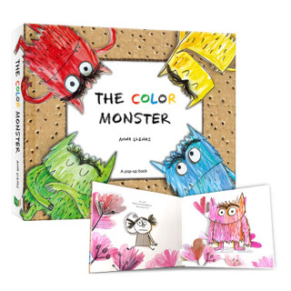 【小宇宙】THE COLOR MONSTER 華碩文化 顏色妖怪 英文版 兒童 立體書 情緒繪本 遊戲書 英文書 故事