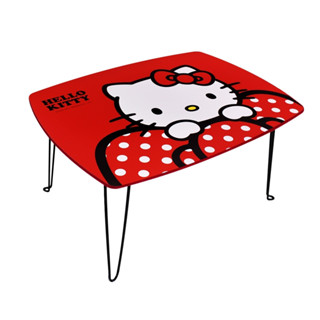 正版 現貨HELLO KITTY 蝴蝶結 長桌 折腳式 和室桌 收納桌 木製