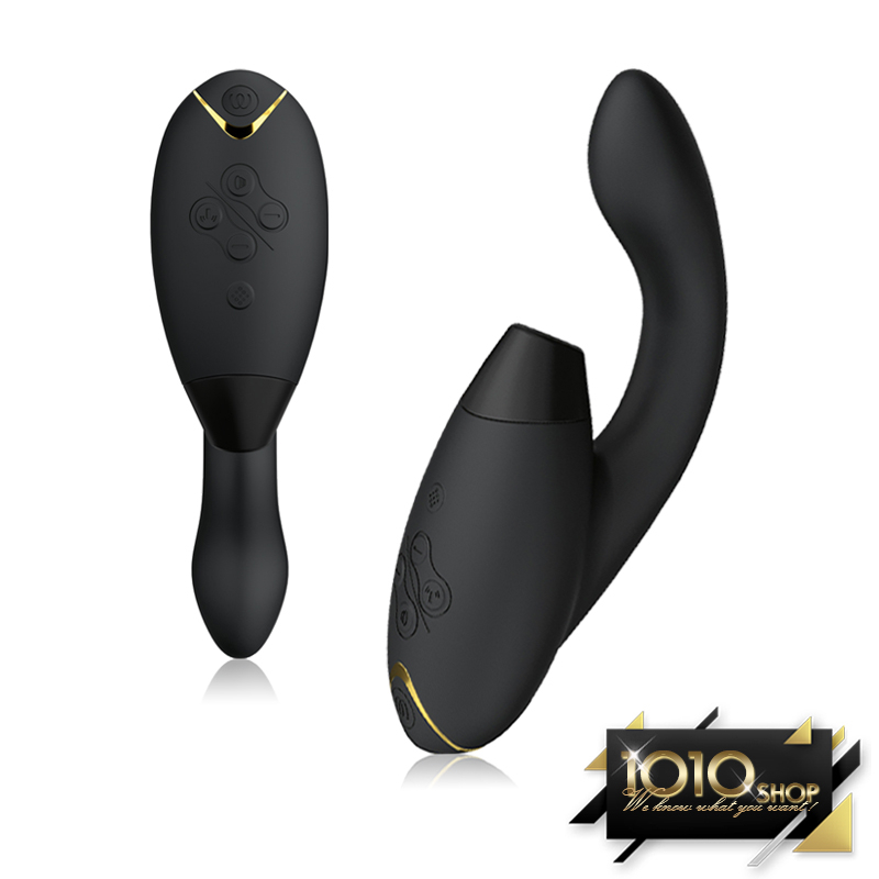 【1010SHOP】德國 Womanizer Duo 2 全新進化 震動 吸允愉悅器｜黑色 二年保固 按摩器 按摩棒