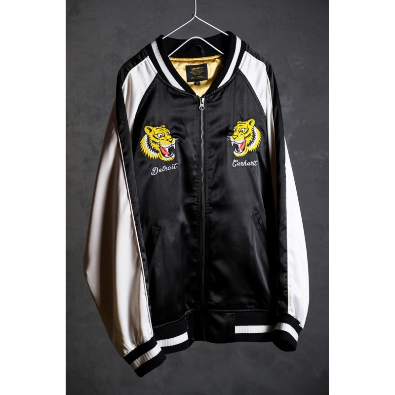 Carhartt WIP 17A/W Tiger Souvenir Jacket 卡哈特歐線 老虎刺繡緞面橫須賀外套