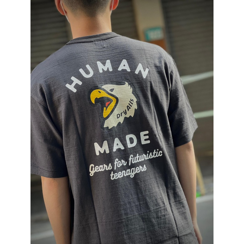 HUMAN MADE 老鷹 天竺棉 口袋短tee