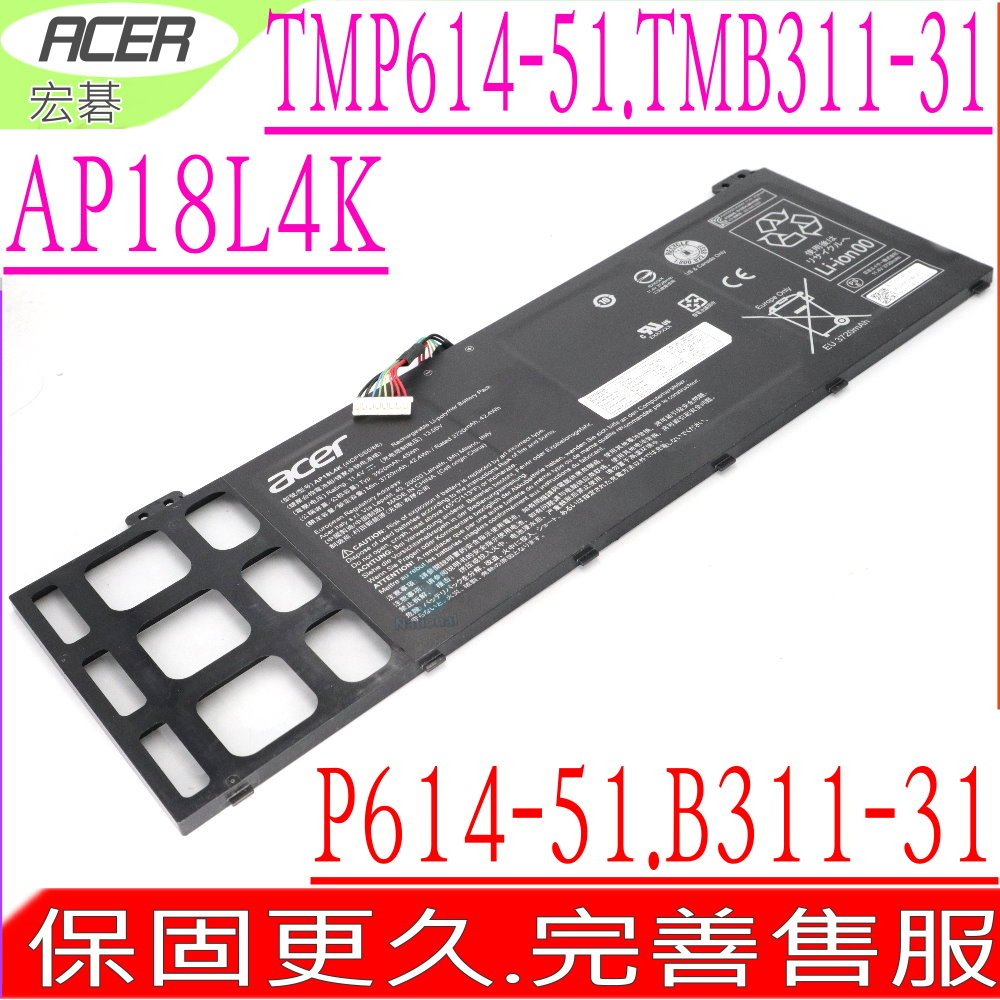ACER AP18L4K AP18L4N 電池-宏碁 TravelMate P6 P614-51,TMP614-51