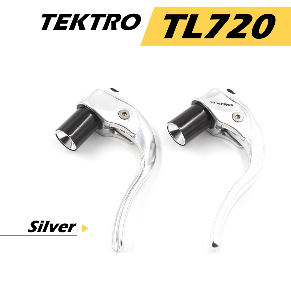 【瘋拜客】 TEKTRO TL720 (全銀色) 內線型 煞車把手 黑色 計時把 三鐵把 羊角把 適用