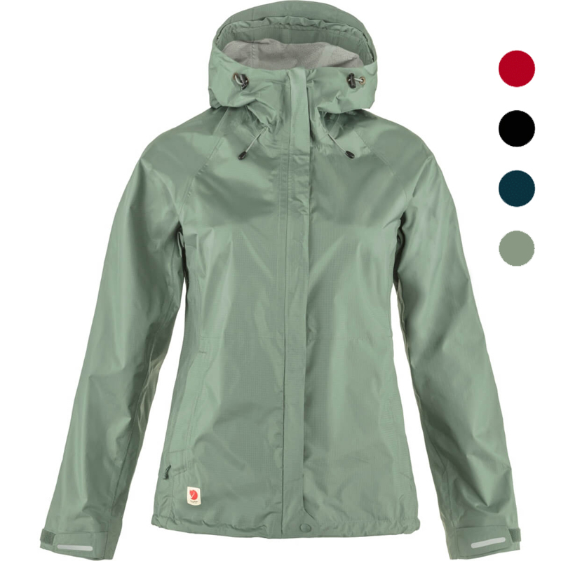 Fjallraven 北極狐 女款 High Coast Hydratic 防水外套 雨衣 87351 綠野山房