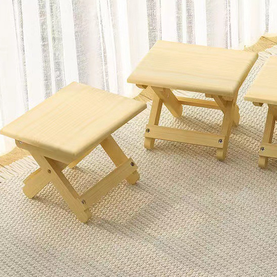 ins同款 戶外露營 實木 可攜式 折疊凳子 家用 釣魚小板凳 收納凳 木質椅 咖啡店椅 地攤椅 陽台椅