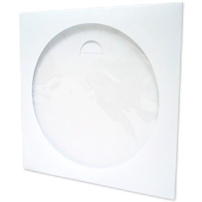 台灣製 白色透明開窗光碟信封紙套 100張/包