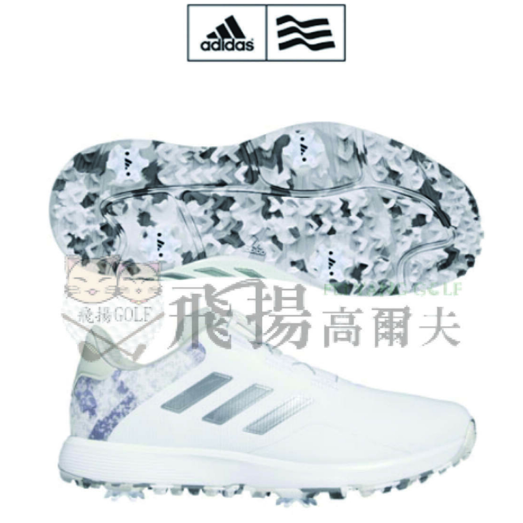 【飛揚高爾夫】adidas performance S2G BOA 23 男鞋 #GV9411 ,白 有釘鞋