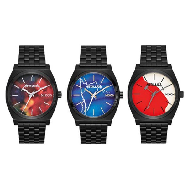 NIXON TIME TELLER x METALLICA 歐美 搖滾樂團 聯名款 限量 石英錶 手錶 A045