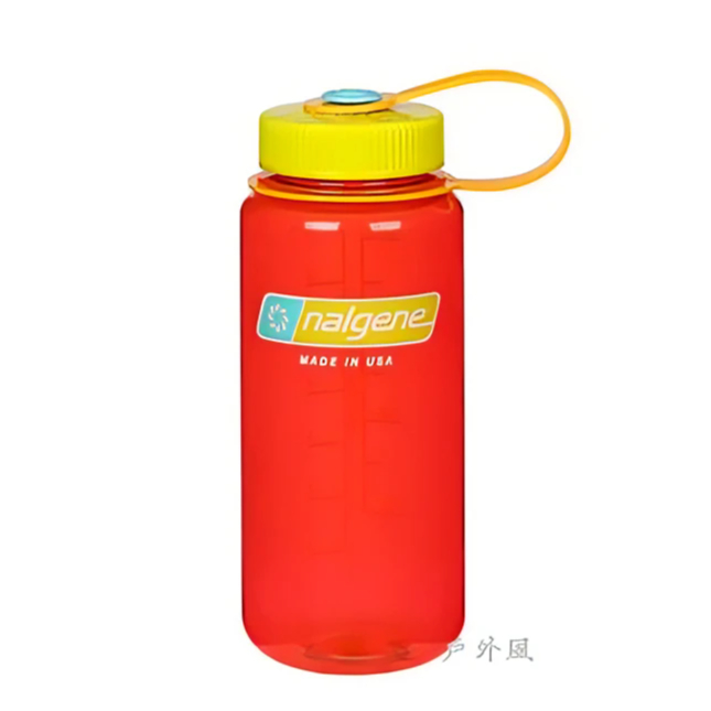 【NALGENE】500ml寬嘴運動水壺 石榴 (登山健行水瓶)