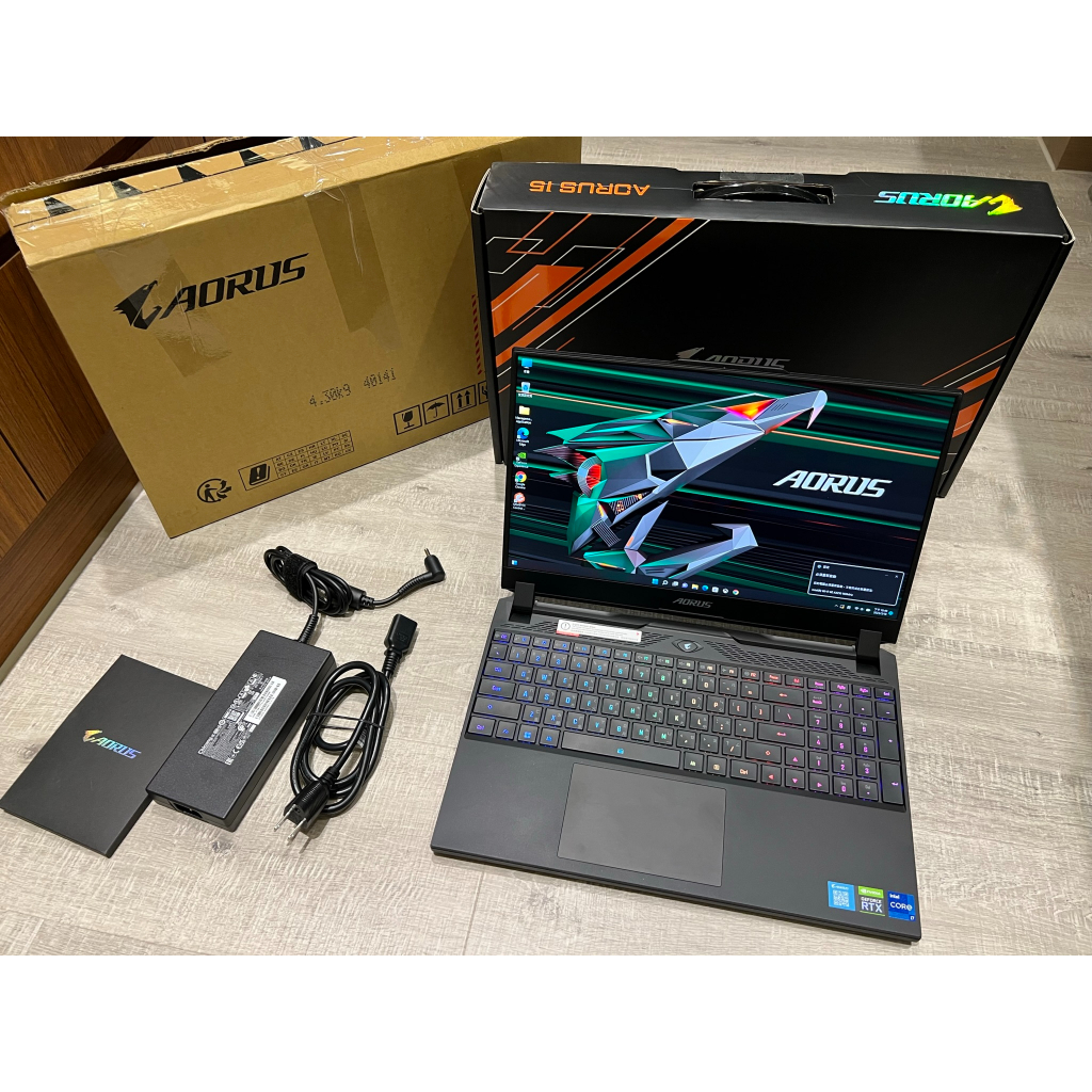 技嘉 AORUS 15 XE5 I7-12700H 16G 1T RTX3070TI 電競筆電 二手筆電 遊戲筆電