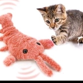 （台灣現貨）寵物玩具電動龍蝦跳跳蝦