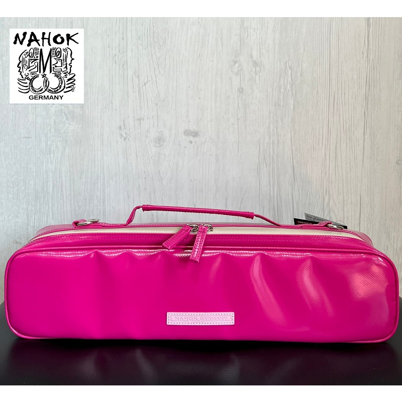 【古點子】NAHOK 限量長笛包（Ｃ）日本防潑水長笛包 桃紅配粉色 ♪  フルートケースガード Flute bag