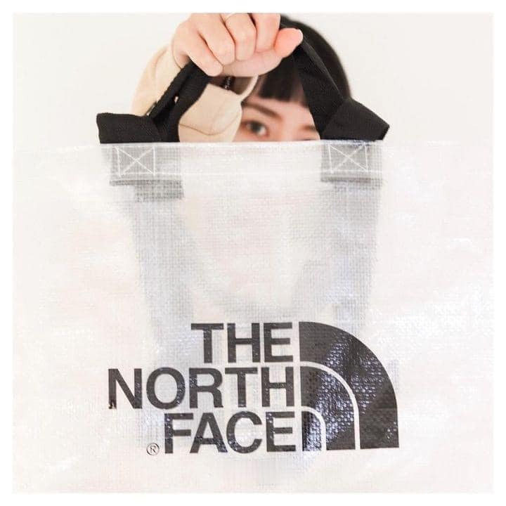 韓國製🇰🇷The North Face 大容量透明環保袋 購物袋 日本澀谷限定同款