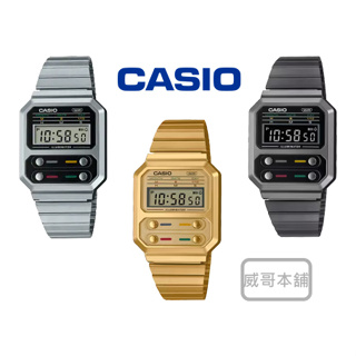 【威哥本舖】Casio原廠貨 復古系列 經典電子錶 A100WE A100WEG A100WEGG