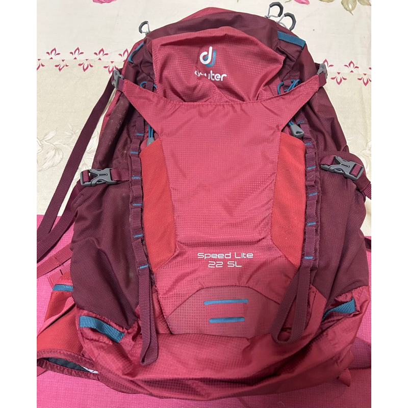 ［二手］Deuter(歐都納）Speed Lite 22L 桃紅色健行登山背包 8成新（含運費售）